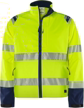 Fristads Høy synlighet Green stretch-jakke klasse 3 4647 GSTP Hi-Vis Oransje / Marineblå 4XL