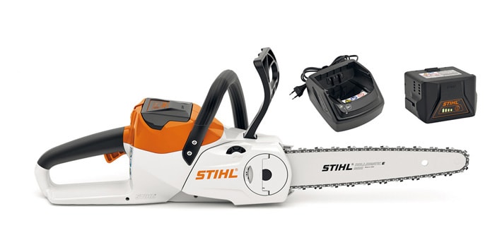 Stihl MSA 120 C-B Akkukäyttöinen moottorisaha Setti Henkselit kaupan päälle!