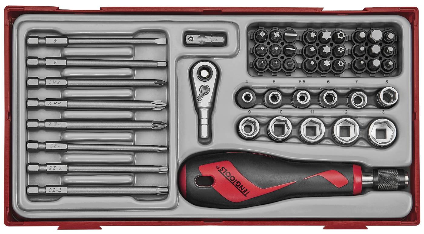Teng Tools 49-osainen kärkipalaruuvitalttasarja TTMDQ49