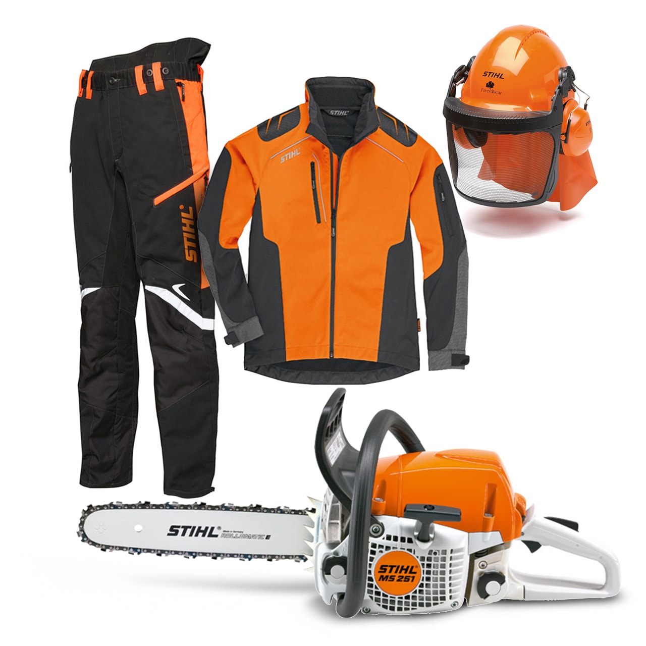 Stihl MS 251 Puoliammattilaisen Paketti Henkselit kaupan päälle!