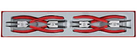 Teng Tools Låseringstang med 4 dele til ind- og udvendige låseringe TTX474-9