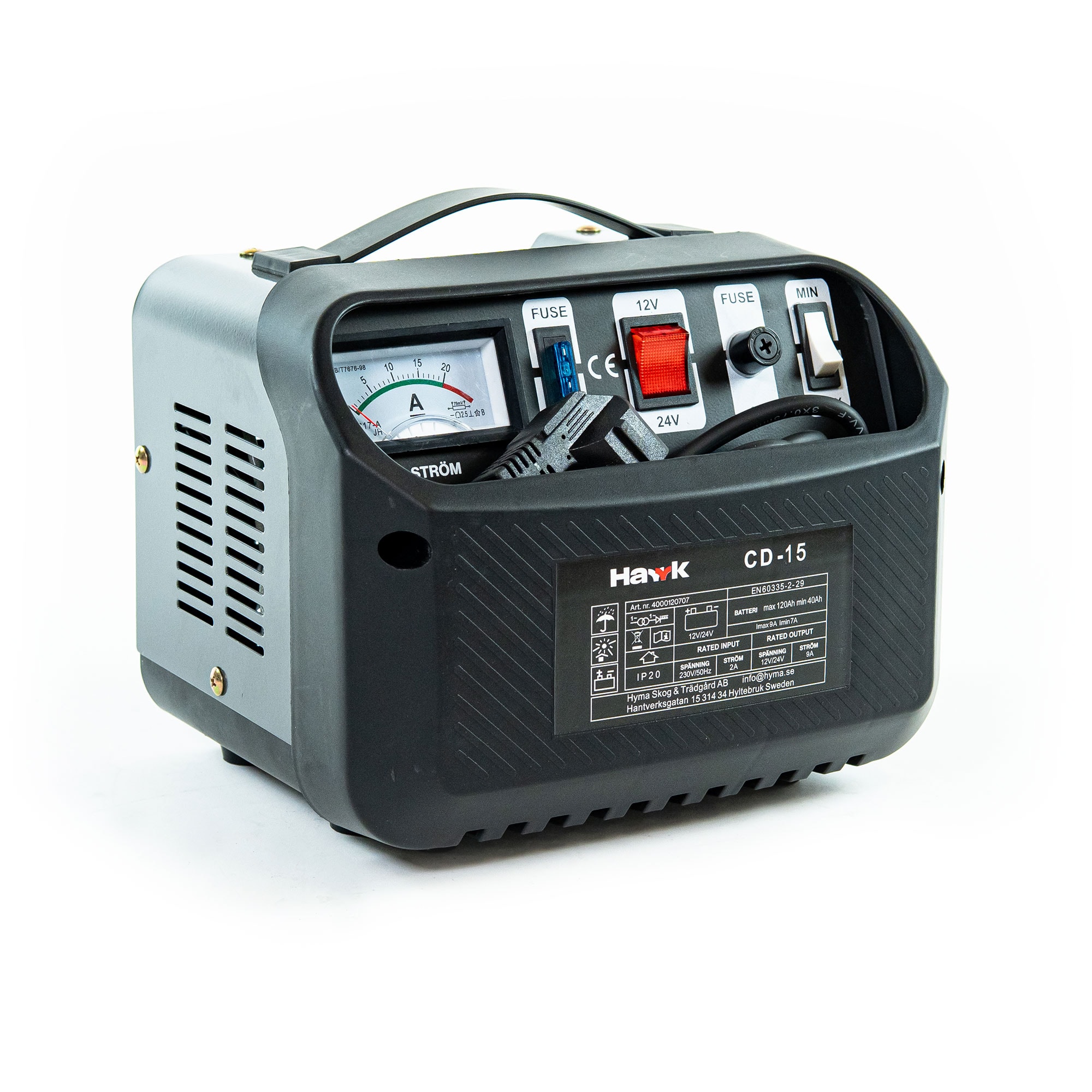 Hawk Batterilader CD-15 12/24V 9A