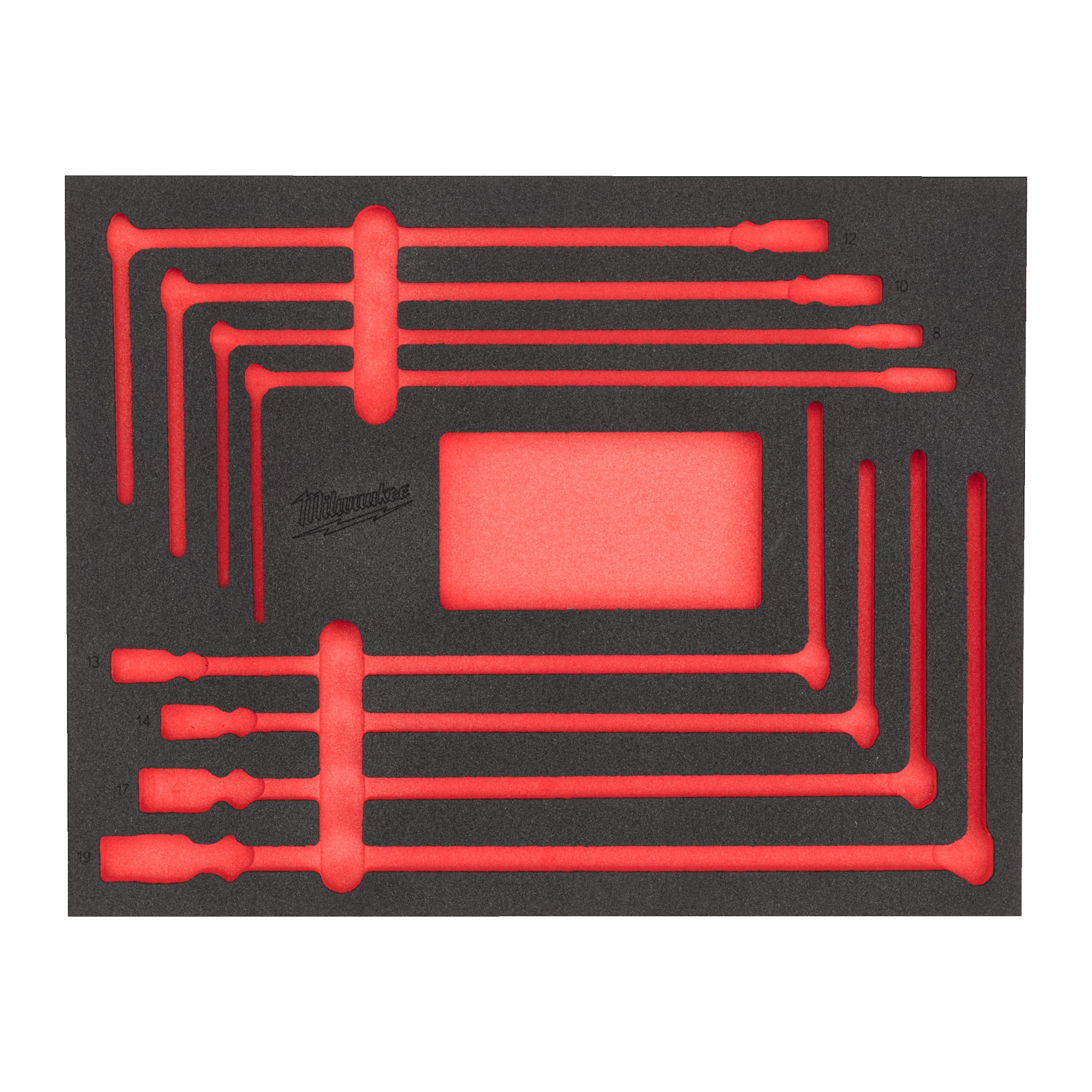 Milwaukee Skuminlägg Tomt 10Del Hylsnyc.