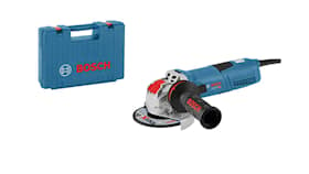 Bosch Vinkelsliper med X-LOCK GWX 13-125 S Professional i transportkoffert med vernedeksel