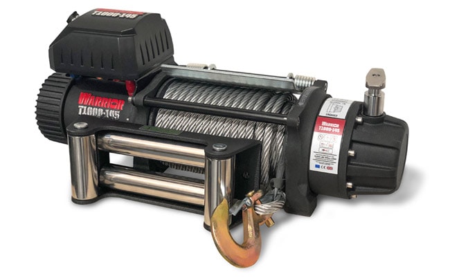 Warrior Winches T-1000 14 500 lb Severe Duty Vinsj, 24V stålvajer
