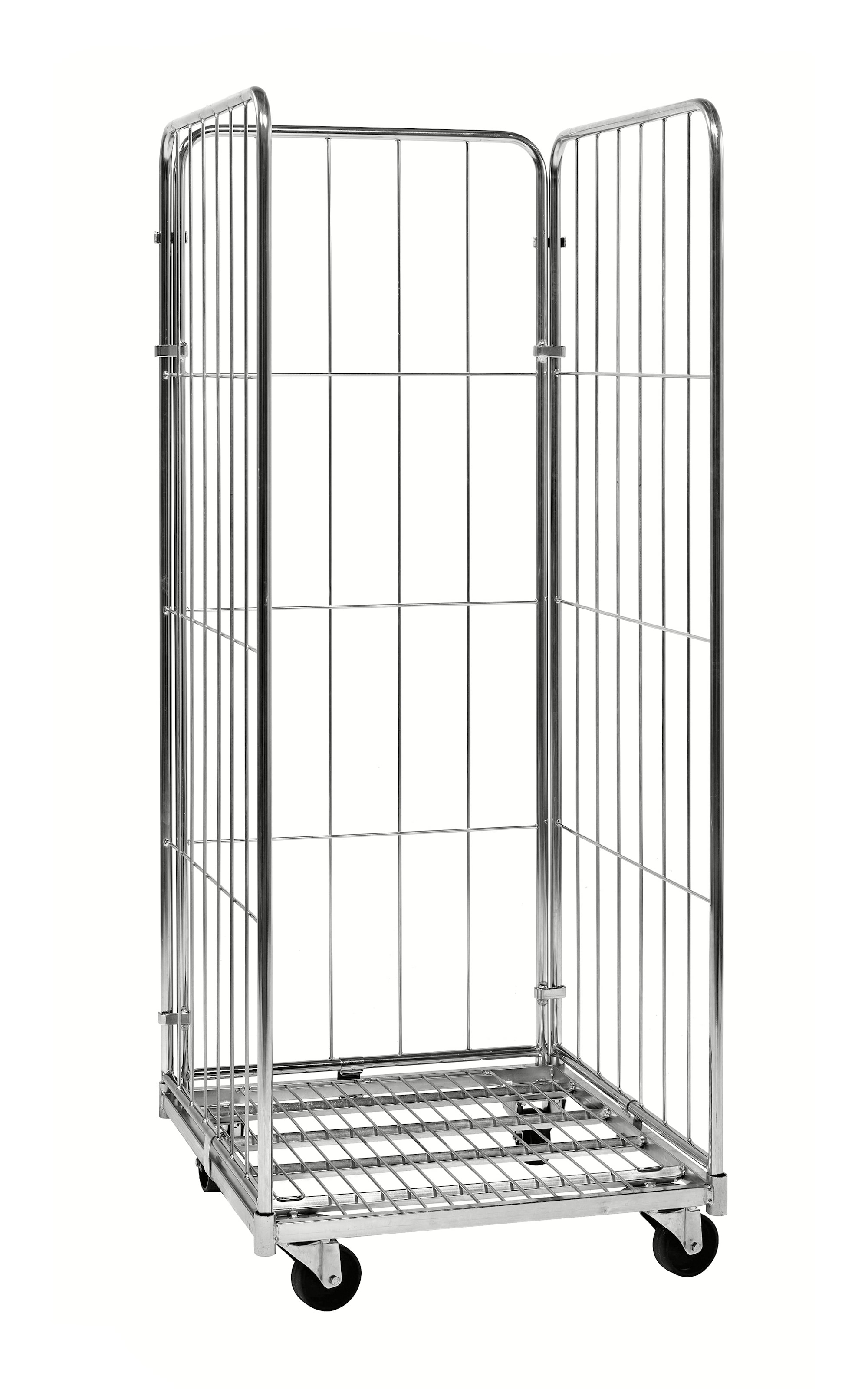 Kongamek Elförzinkad Rullcontainer 3 sidor