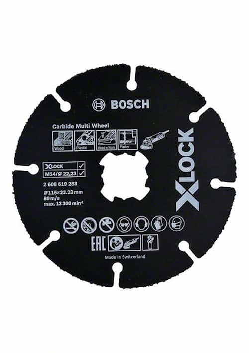 Bosch Kapskiva Carbide Multi Wheel HM 115x22,23mm X-Lock