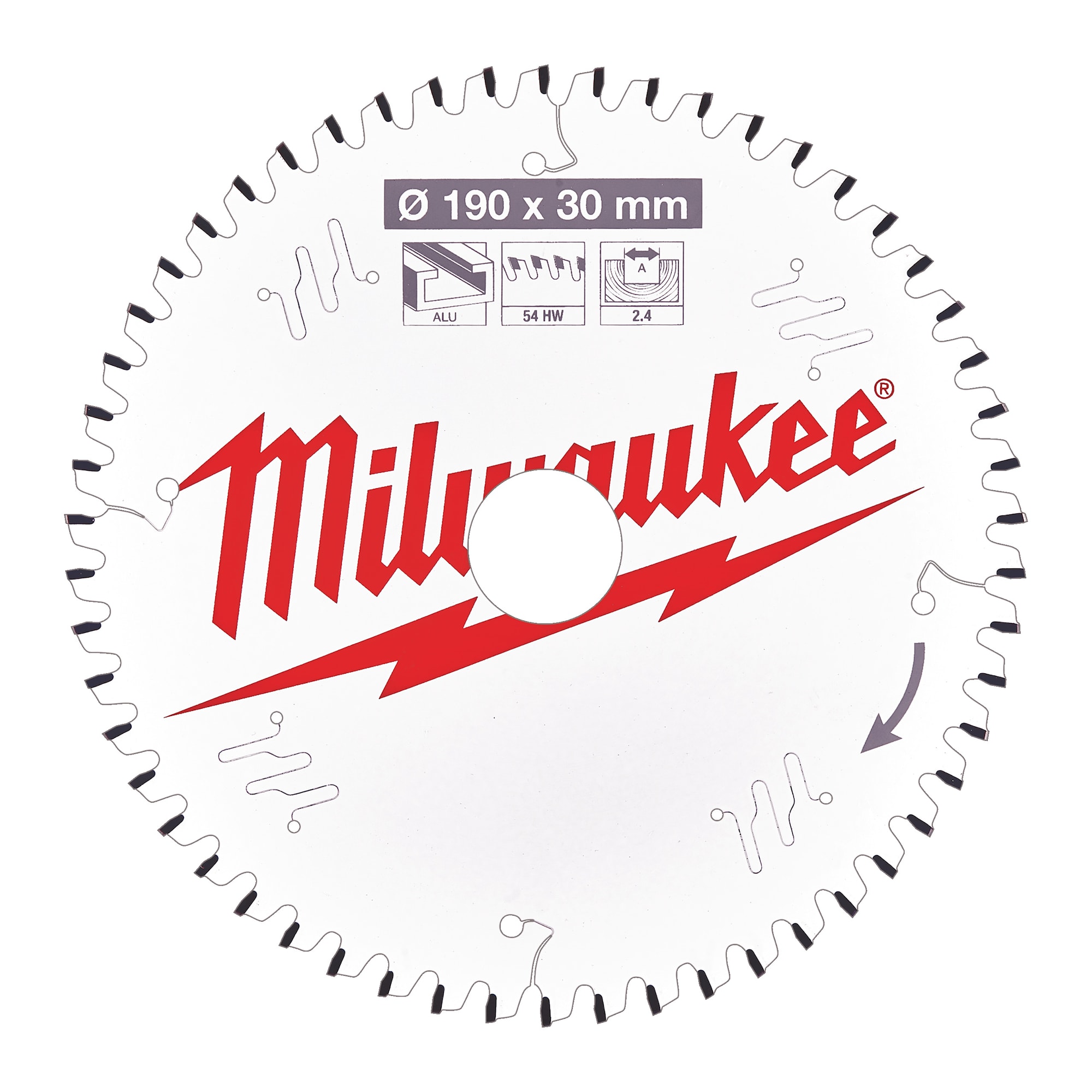 Milwaukee Cirkelsågklinga A190X30X2,4X54