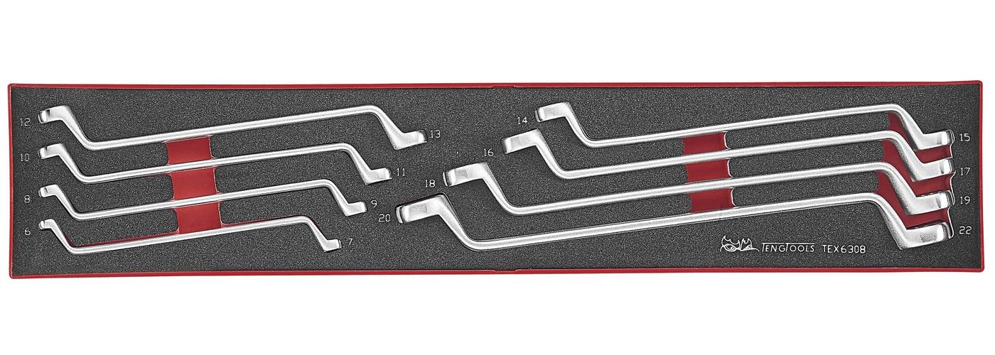 Teng Tools Ringnøglesæt med 8 dele TEX6308
