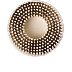 Scotch-Brite™ Roloc™ Bristle rondel, 25.4 mm x 15.8 mm, P120, Hvid