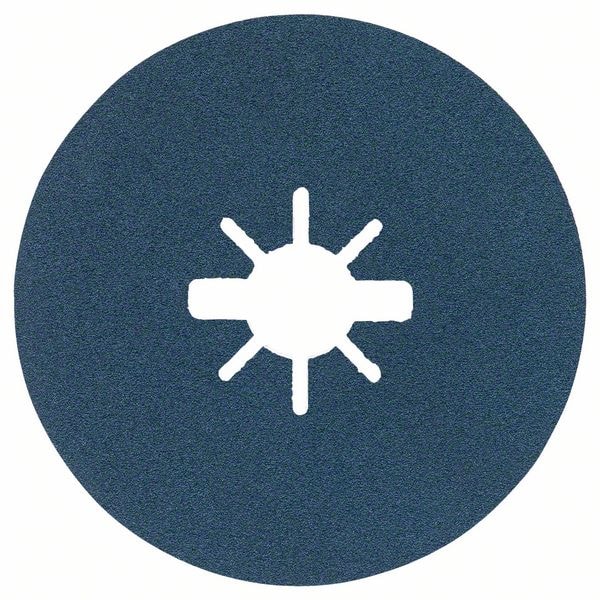 Bosch X-LOCK-fiberslibeskiver med en diameter på 125 mm, G 60, R574, Best for Metal, 1 stk.