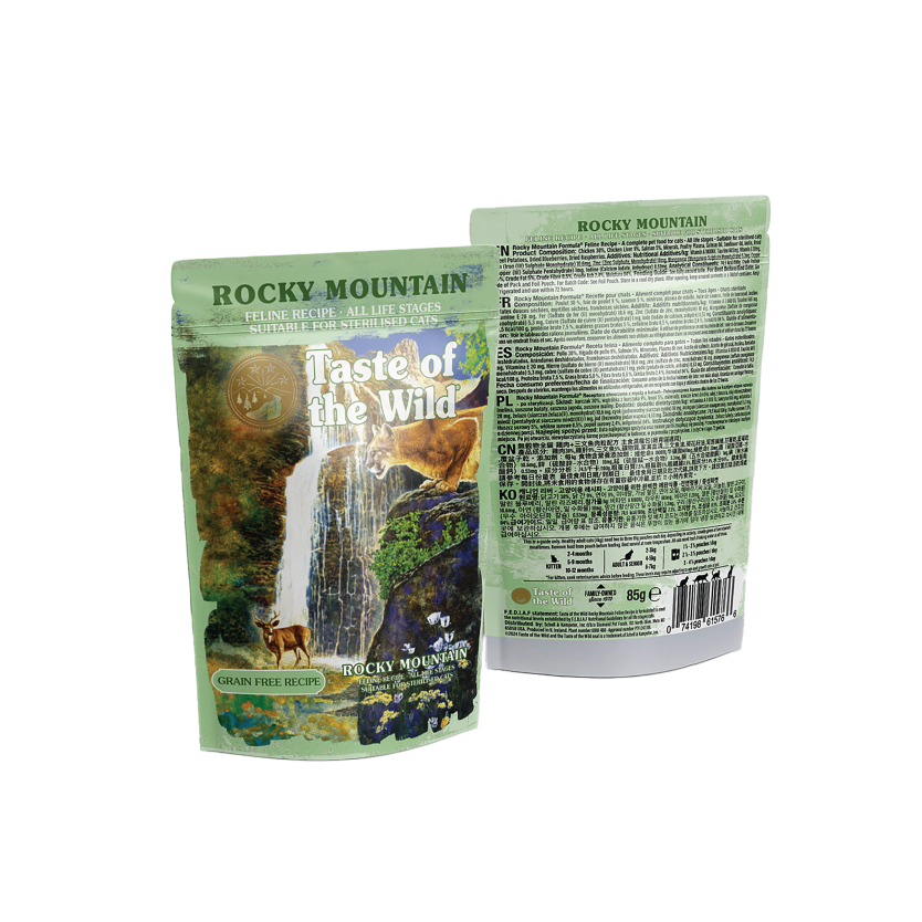Taste of the Wild Rocky Mountain Cat Chunks in Gravy Pouch 85g