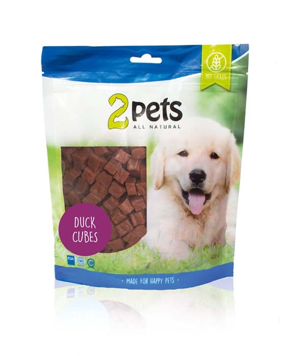 2pets Duck Cubes, 400g