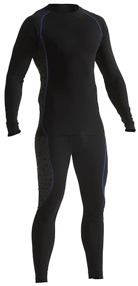 Blåkläder Light undertøjssæt sort/koboltblå L