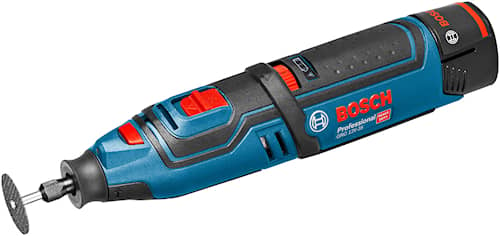 Bosch GRO 12V-35 multiværktøj 12V med 2 x 2,0 Ah batteri og lader L-Boxx
