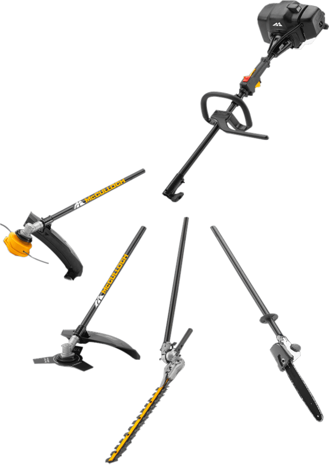 McCulloch B33 PS+ 4 in 1 Kombimaskin Inkl. 4 skärutrustningar