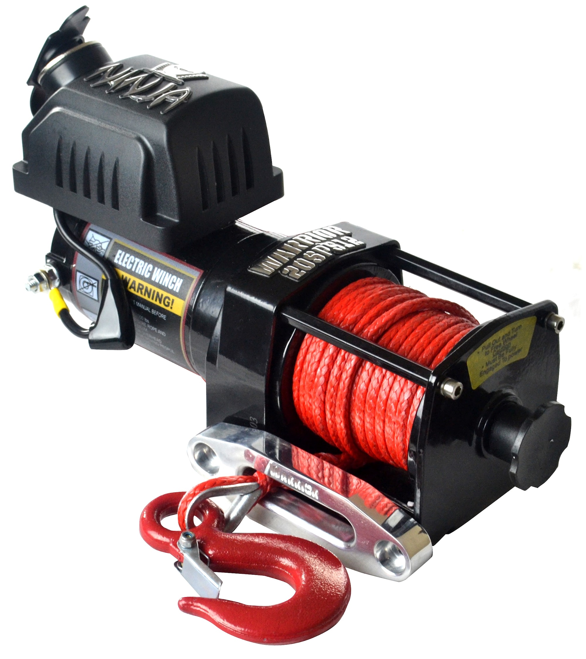 Warrior Winches Trækspil Ninja 2000lb 24V Armortek Syntetisk