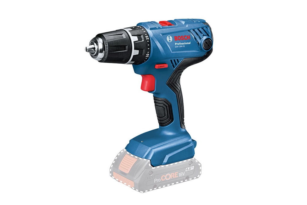 Bosch Batteridrevet bor-/skrumaskin GSR 18V-21 Professional Solo
