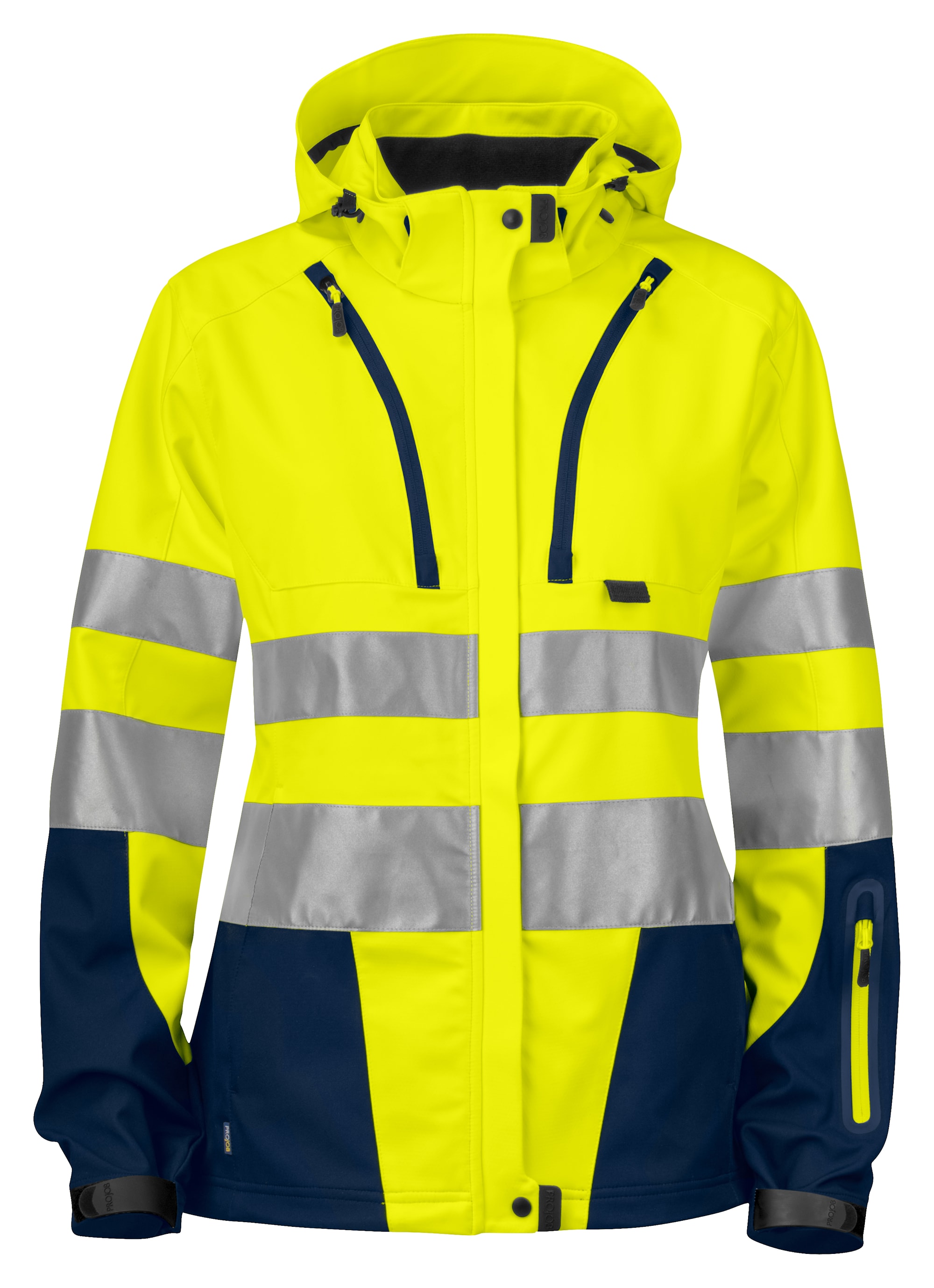 ProJob 6423 Jakke Dame En Iso 20471 Kl 3/2 - Yellow/Navy - XL