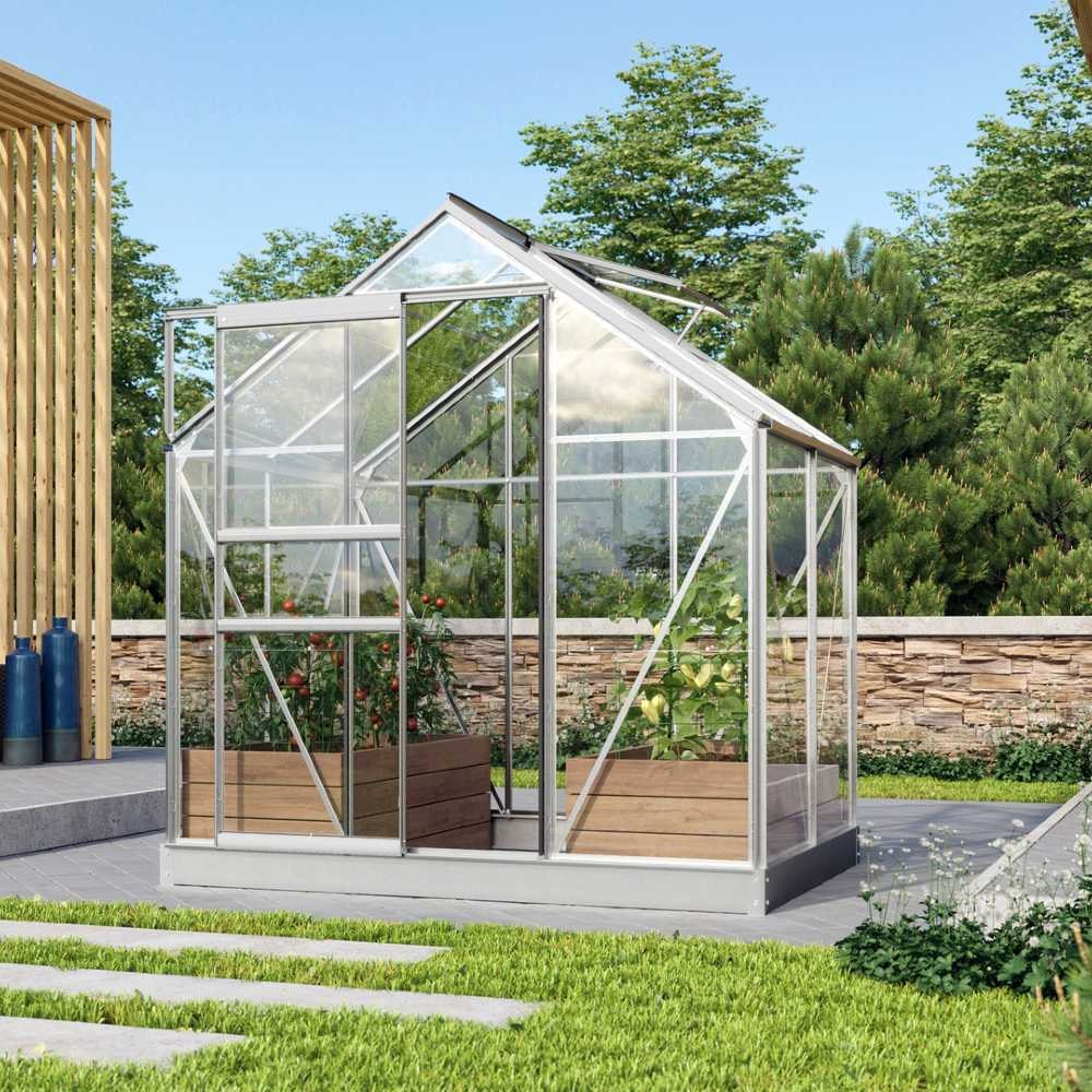 Vitavia Venus 3800 Växthus Svart 3,8 m2 3 mm glas