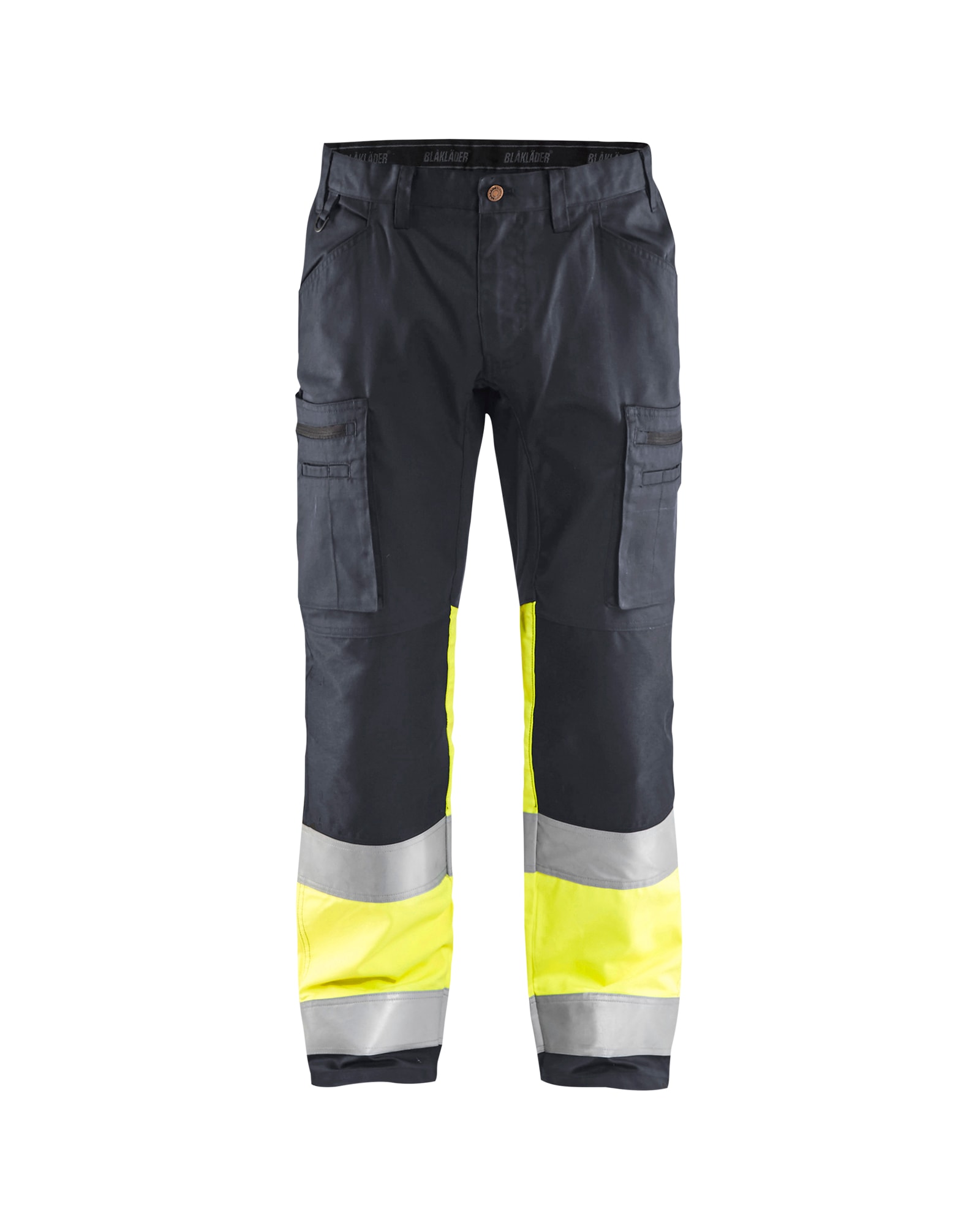 Blåkläder High Vis Arbeitshose mit Stretch Schwarz/High Vis Rot - C144