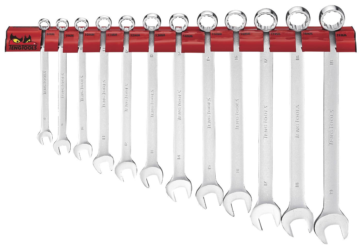 Teng Tools Ringgaffelnøglesæt med vægstativ WRSP12LMP