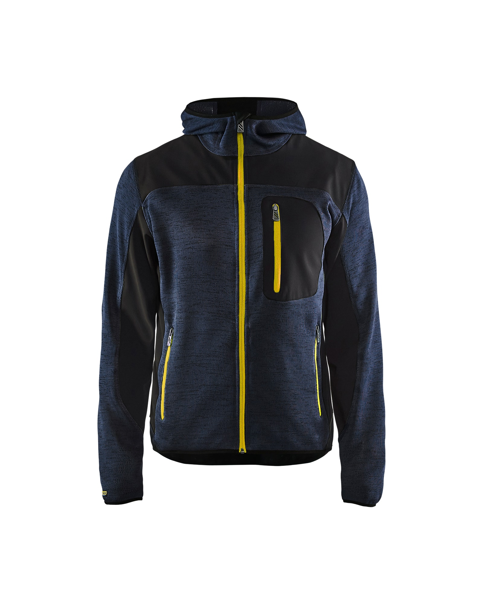 Blåkläder Strickjacke mit Softshell Dunkel Marineblau/Schwarz - S