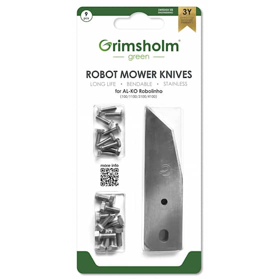Grimsholm Kniver til AL-KO Robolinho (100 1100...) 9 stk