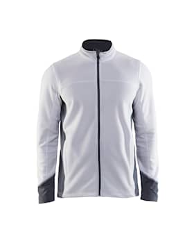 Blåkläder Microfleece jakke - Hvid/Grå - XXL