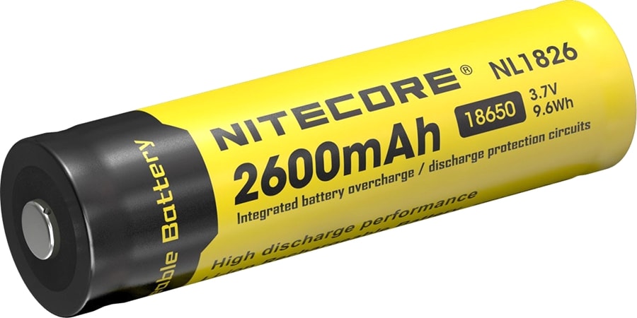 Nitecore 18650, 3,7V, 2600 mAh Akku