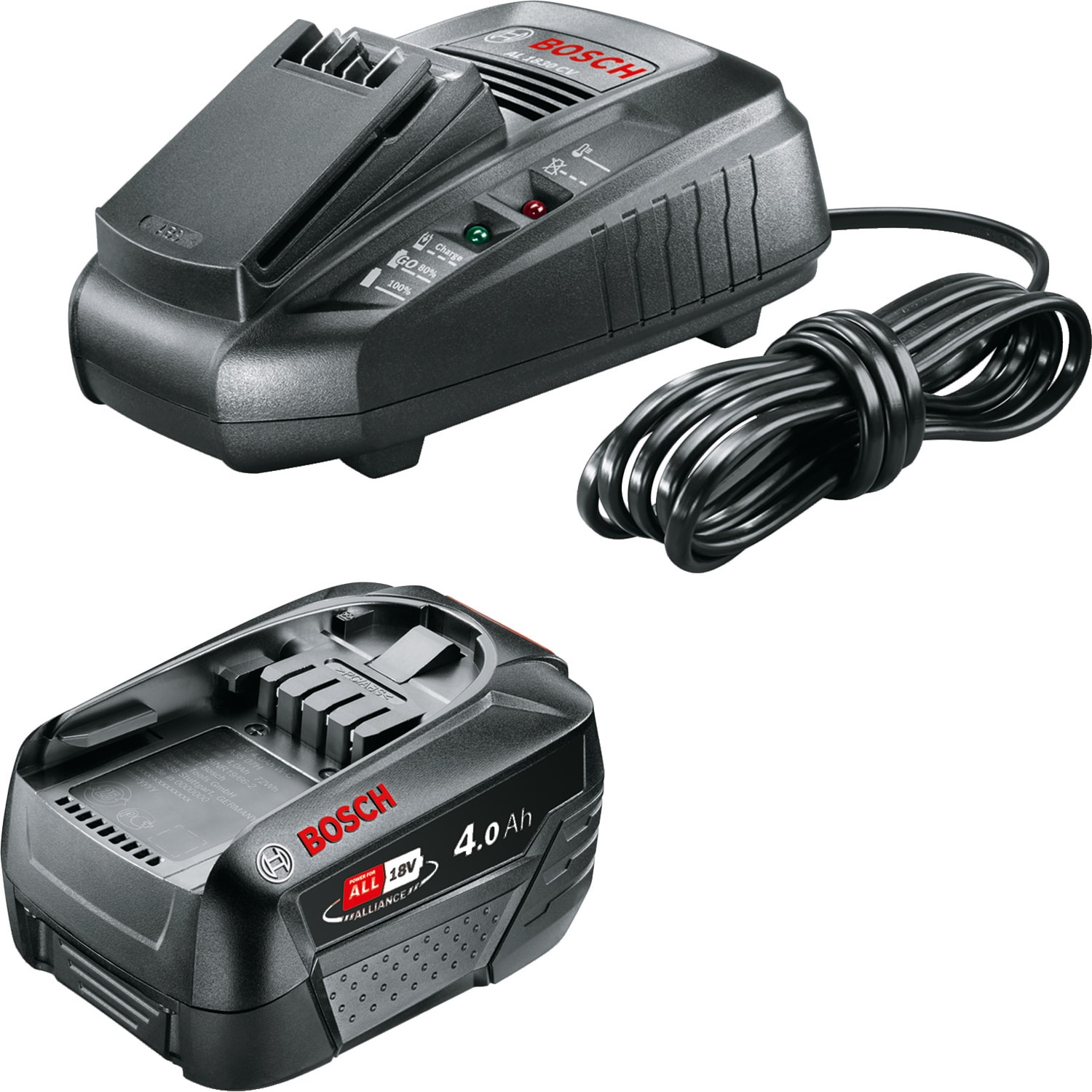 Bosch DIY Akku-Laturipaketti 18V Li 1X4,0 Ah+Al30