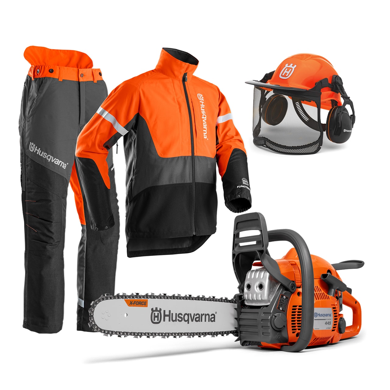 Husqvarna 445e II TrioBrake Puoliammattilaisen Paketti