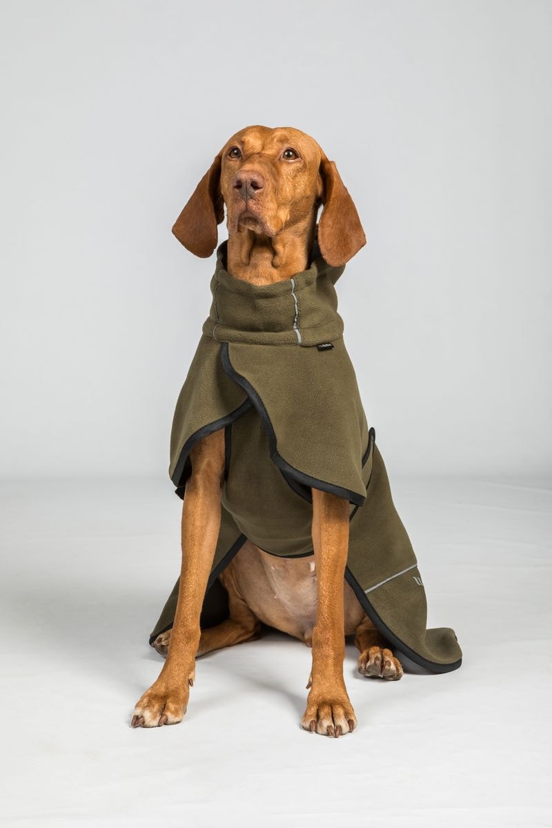 Fleecetäcke BAY Lågt slut, Olive 65 cm