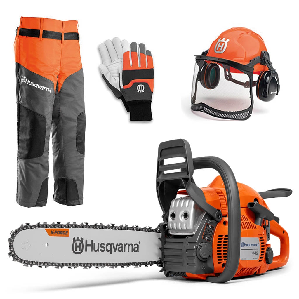 Husqvarna 445II Trio Brake Puunkaatopaketti