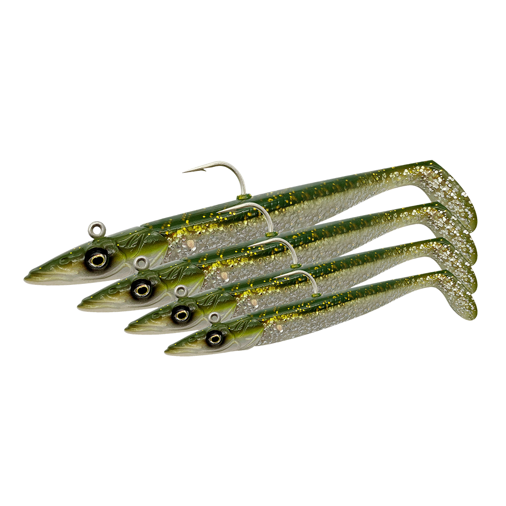 SG Sandeel V2 15,5 cm White Pearl Silver 2+1-pack