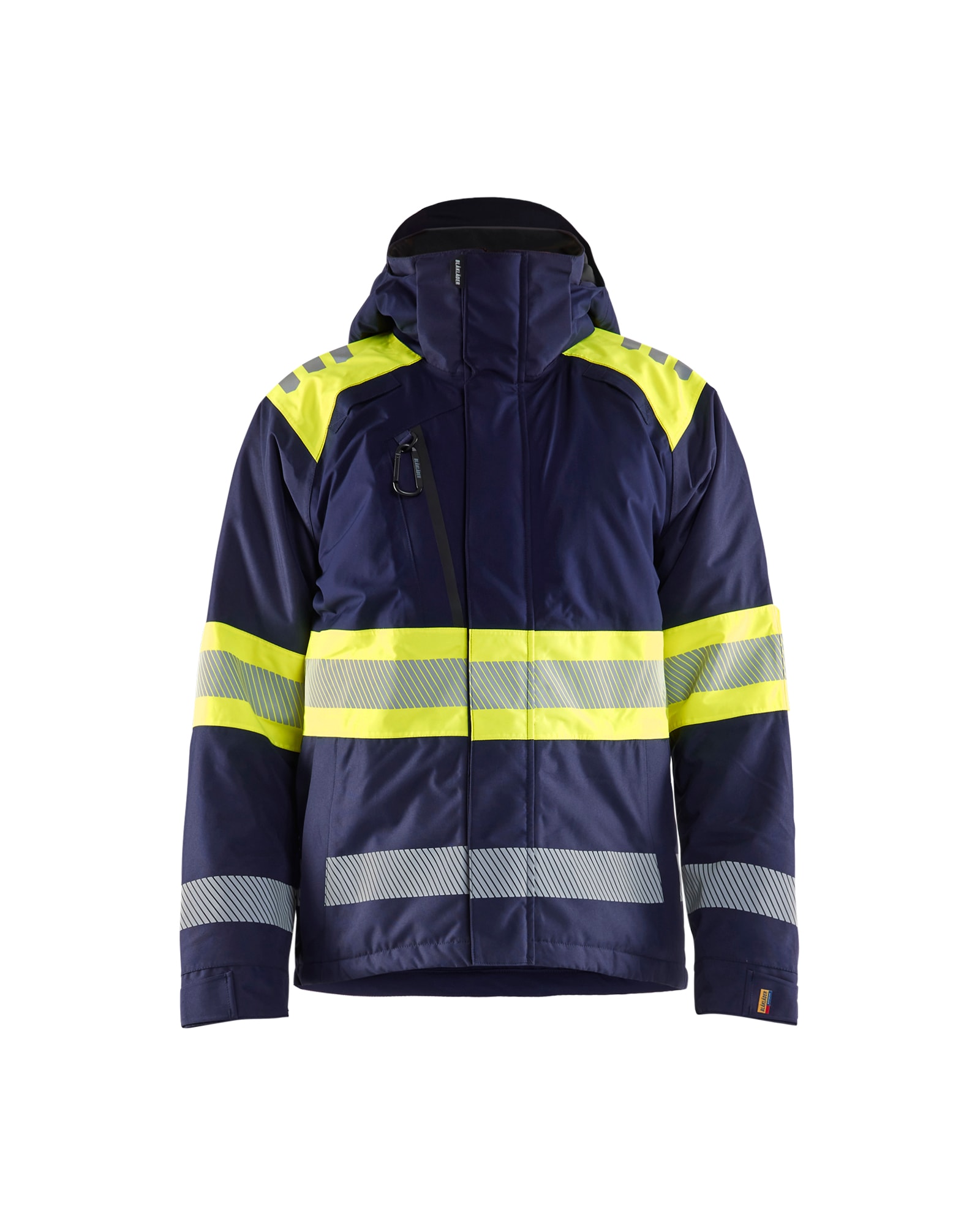 Blåkläder High Vis Winterjacke Schwarz/High Vis Rot - 4XL
