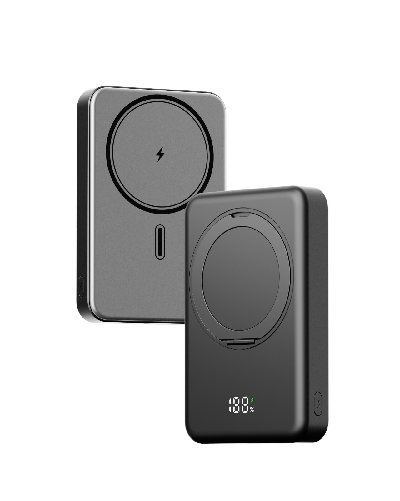 Genzo Powerbank P10i - Magnetisk, 3-i-1, 10000mAh