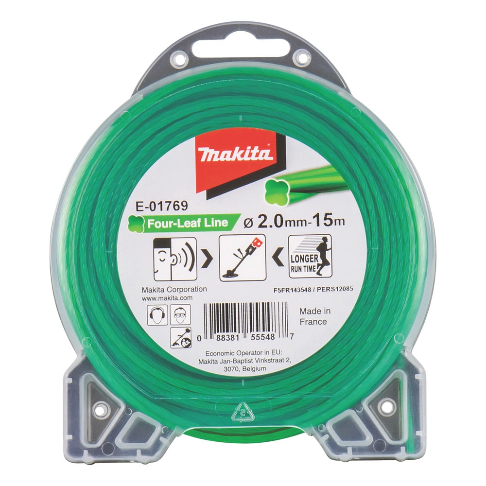 Makita Siima 2,0 mm x 15 m, neliapila, Makita