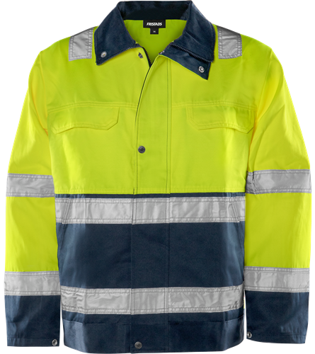Fristads Høy synlighet jakke cl 3 4797 TH Hi-Vis Oransje / Marineblå 3XL