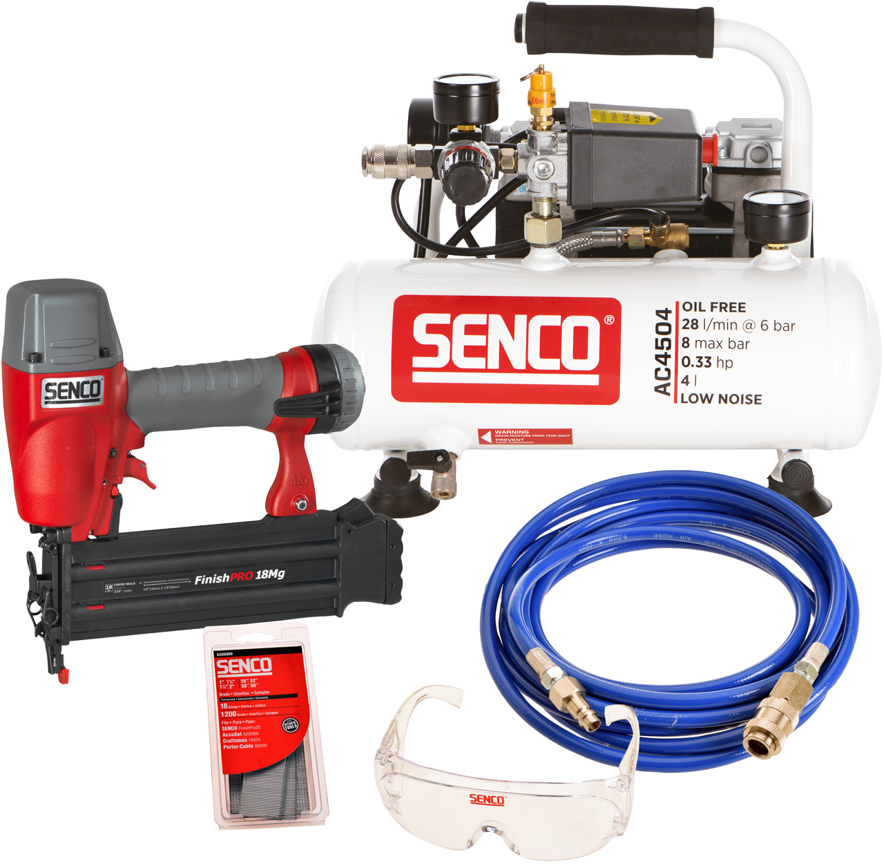 Senco Dyckertpaket med kompressor AC4504