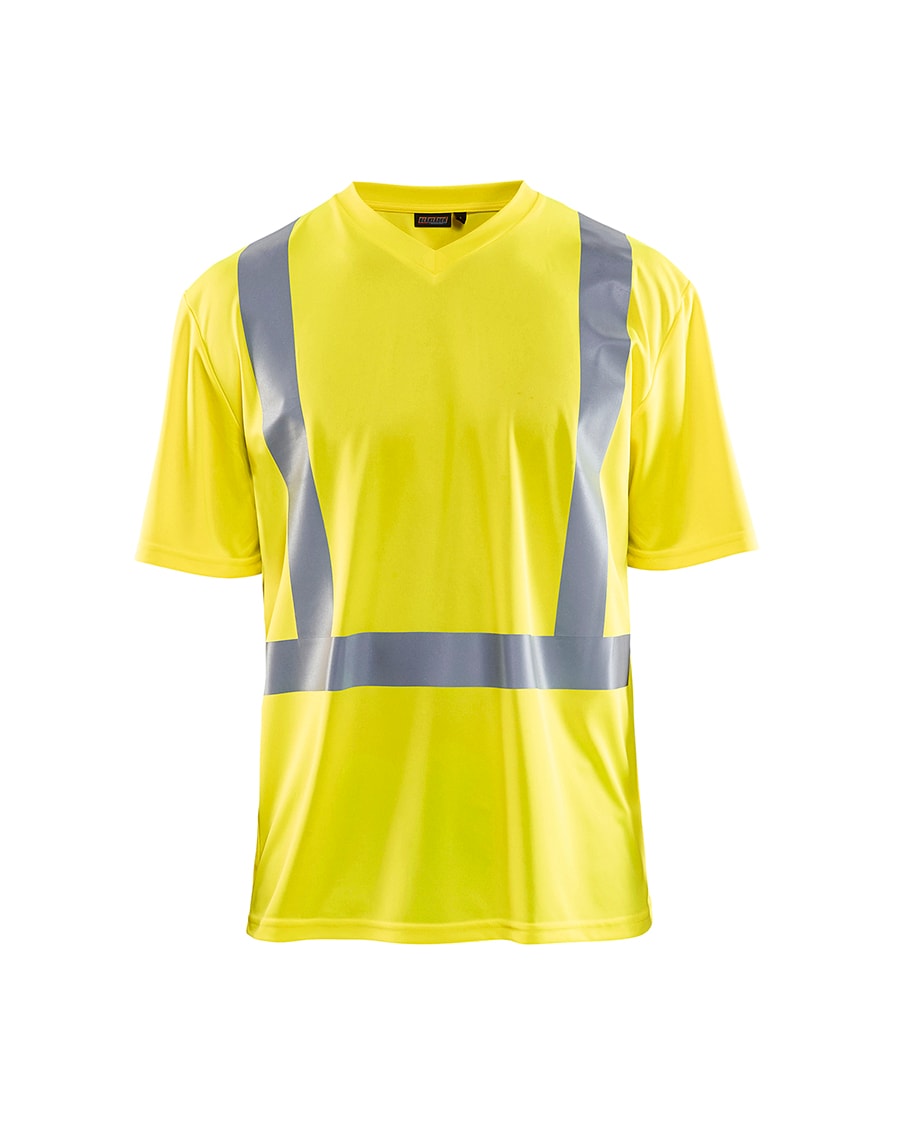 Blåkläder Highvis T-Paita, Uv-Suoja - Huomio Punainen - Xxxl