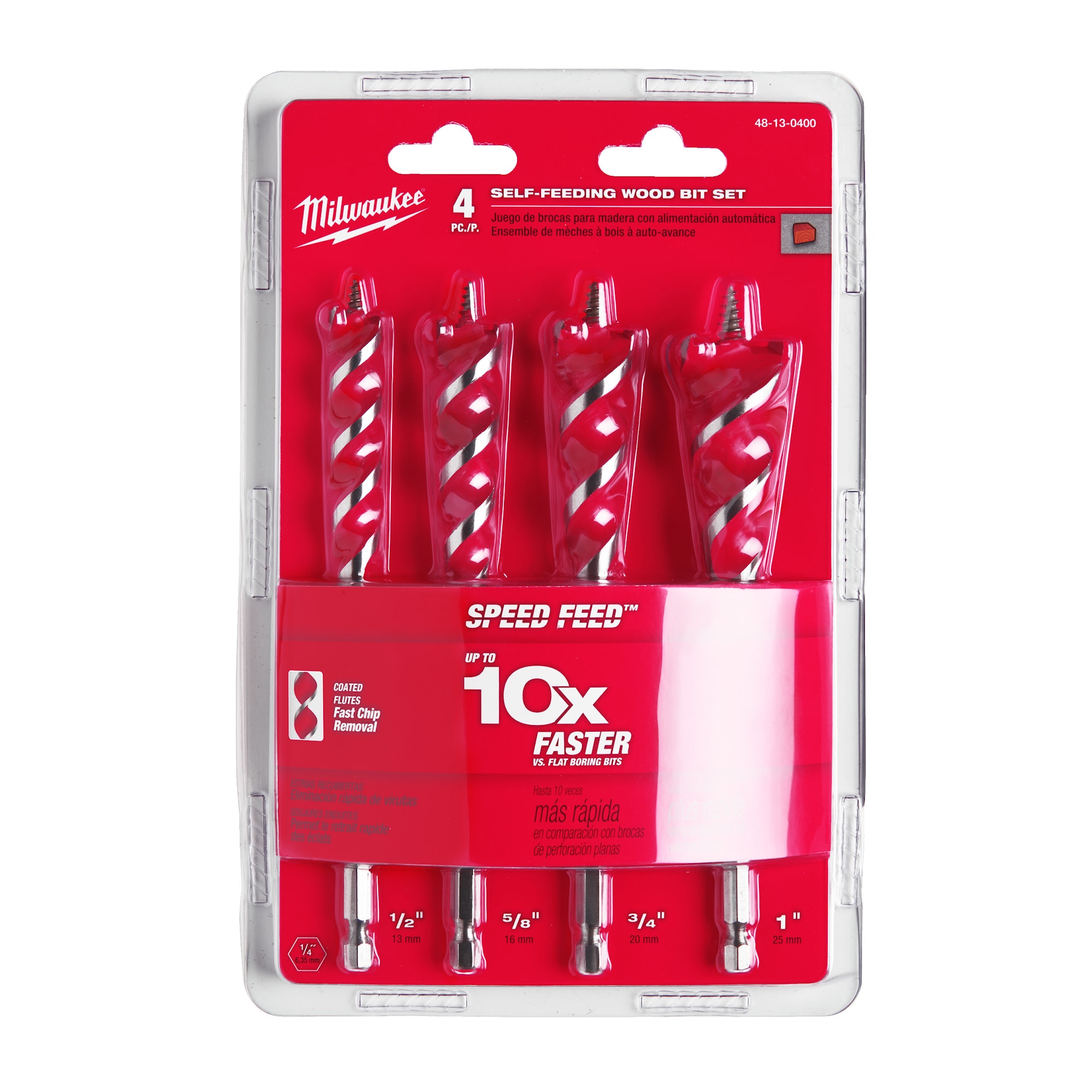 Milwaukee Träborrsats Speed Feed 4P