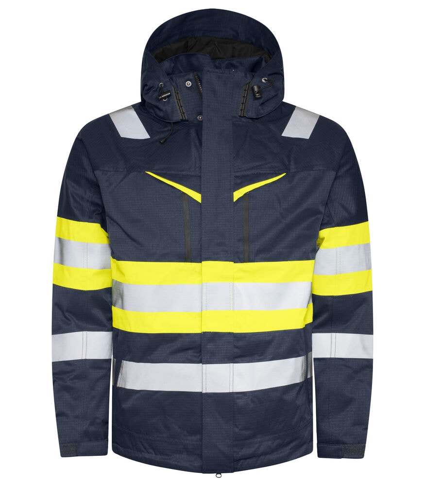 ProJob 6454 Funktionsjacke En Iso 20471 Klasse 1 - Black/Yellow - 4XL