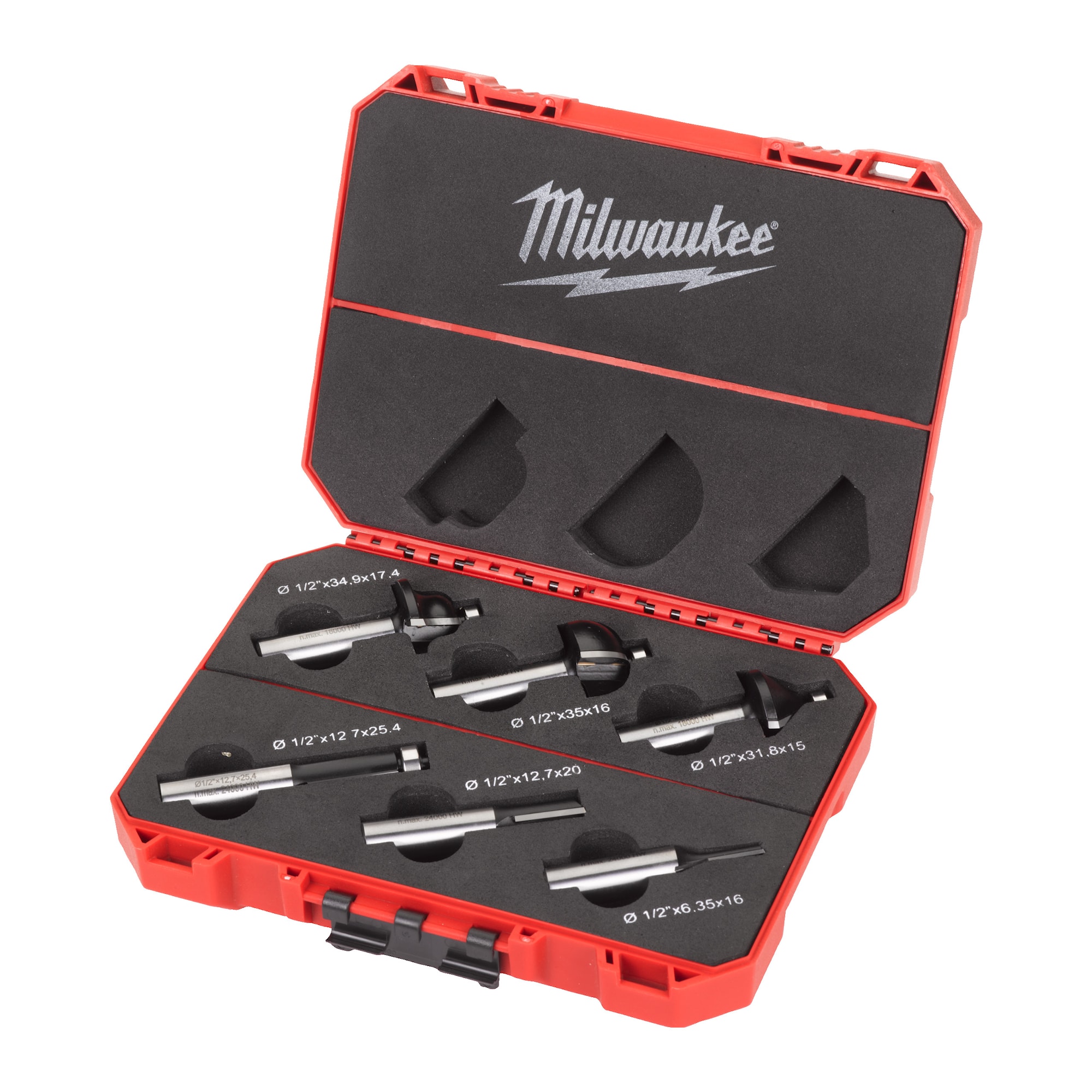 Milwaukee Frässtål Sats 12,7Mm 6P