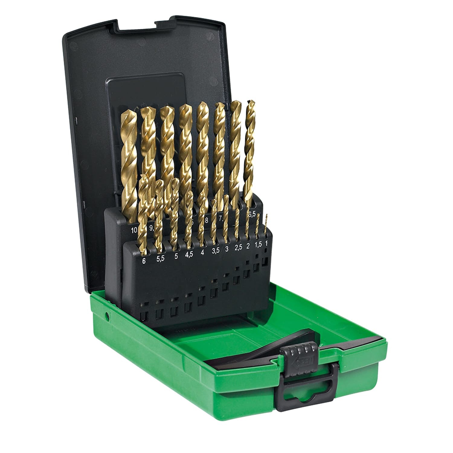 Hikoki Metalliporasarja, muovilaatikko