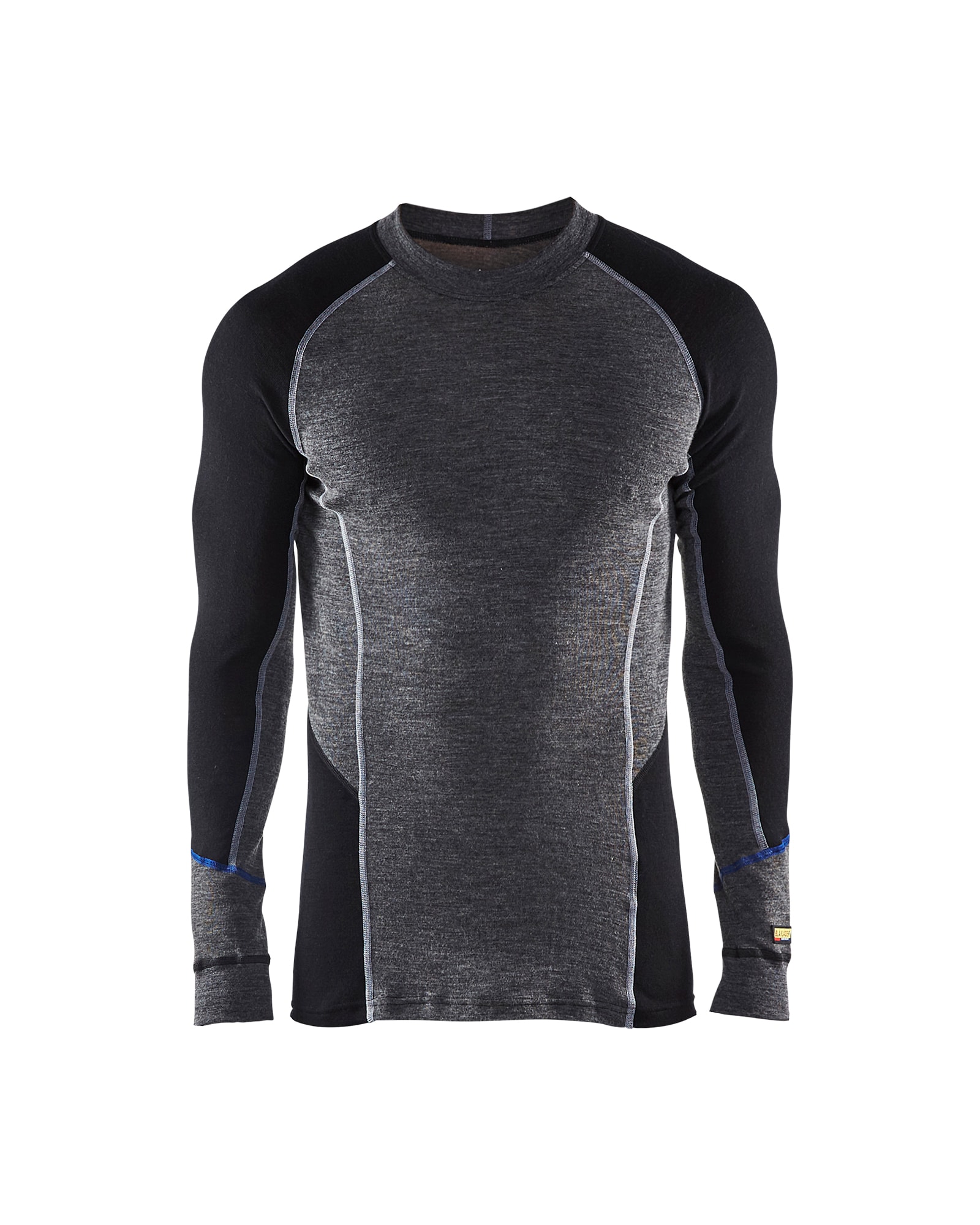 Blåkläder 4897-1732 Underställ tröja WARM, 100% Merinoull Mellangrå/Svart 5XL