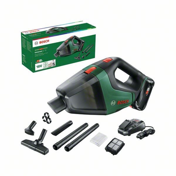 Bosch Dammsugare Universalvac 18V med 1x2,5Ah batteri och laddare