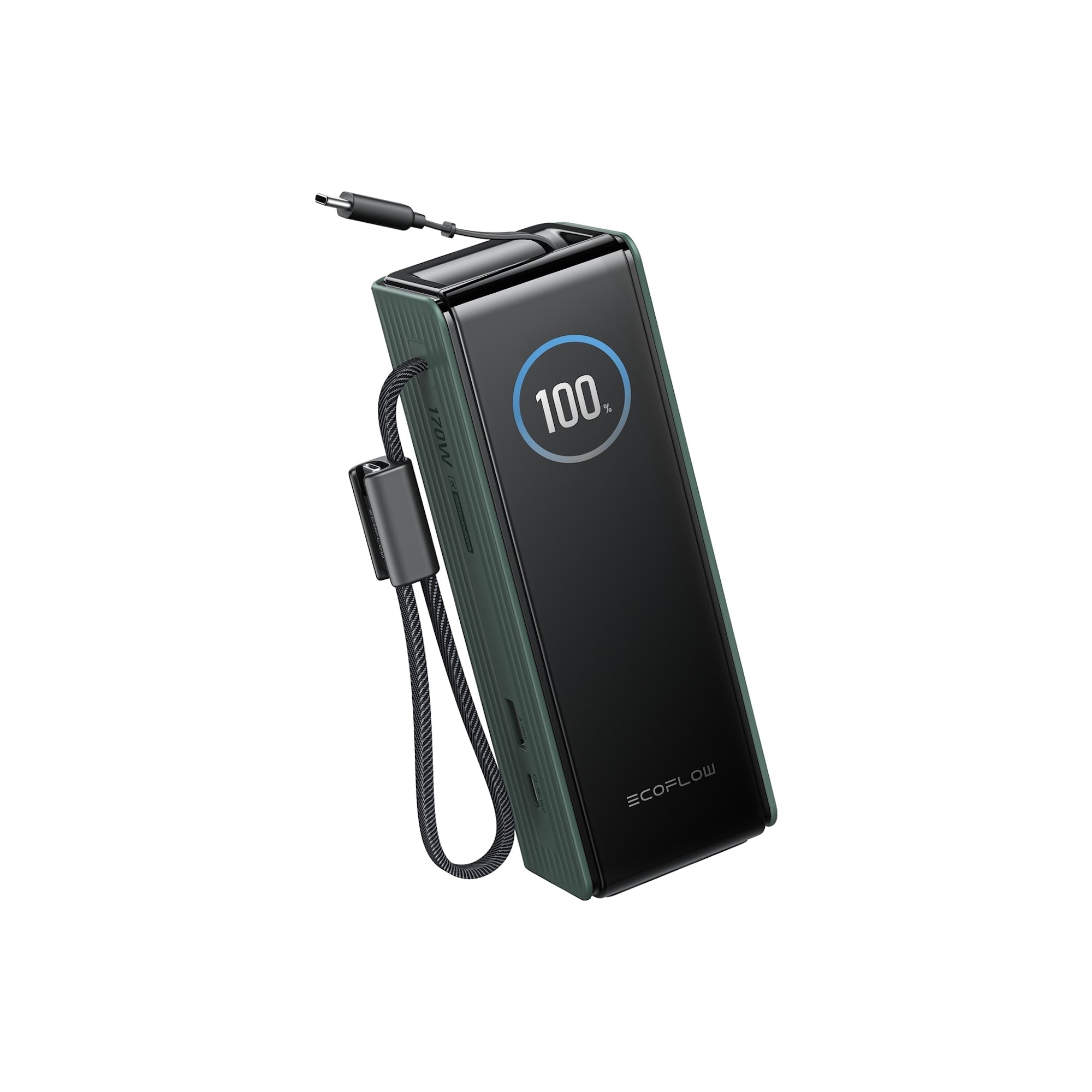 EcoFlow RAPID 25K Powerbank 100/170w Inbyggda Kablar Svart