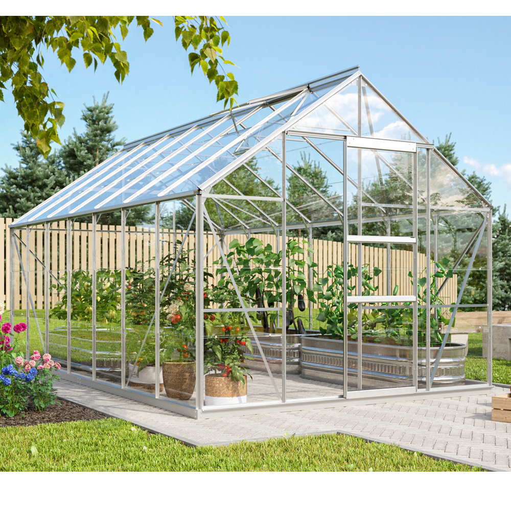 Vitavia Merkur Växthus 11500 11,5 kvm 3 mm glas Obehandlad