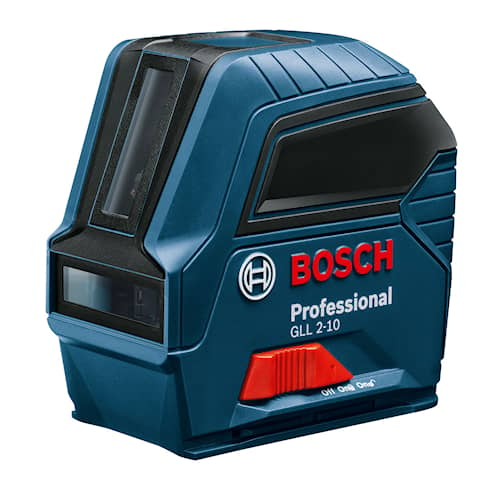 Bosch Linjelaser GLL 2-10 Professional med 3 batterier (AA), beskyttelsesveske